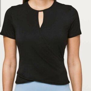 Lululemon Black Round Trip Short Sleeve Top